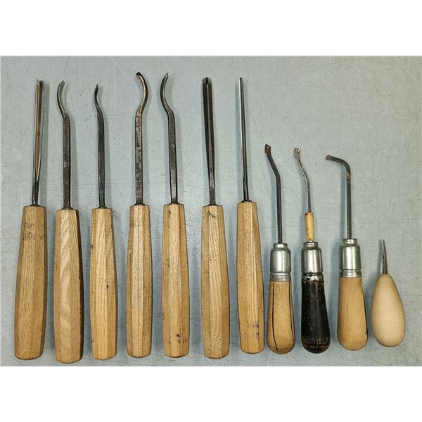 Gunsmithing Chisels Checkering Tools as Shown