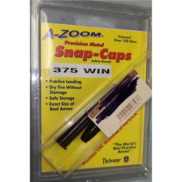375 Winchester Snap Caps Practise Rounds - NEW