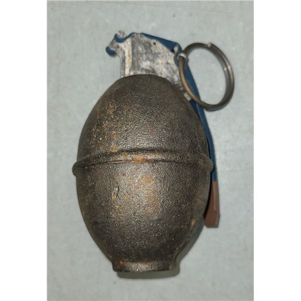 Lemon Style Training Hand Grenade with a M221 training fuse.