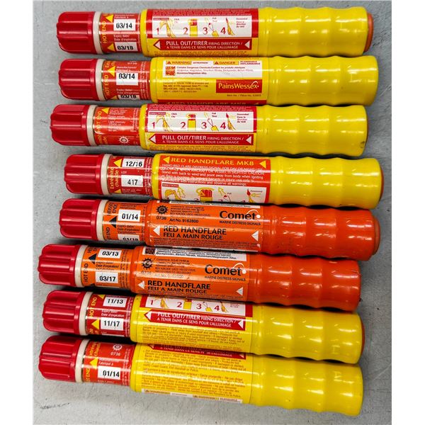 Handheld Flares RED x 8 - Expired 2017