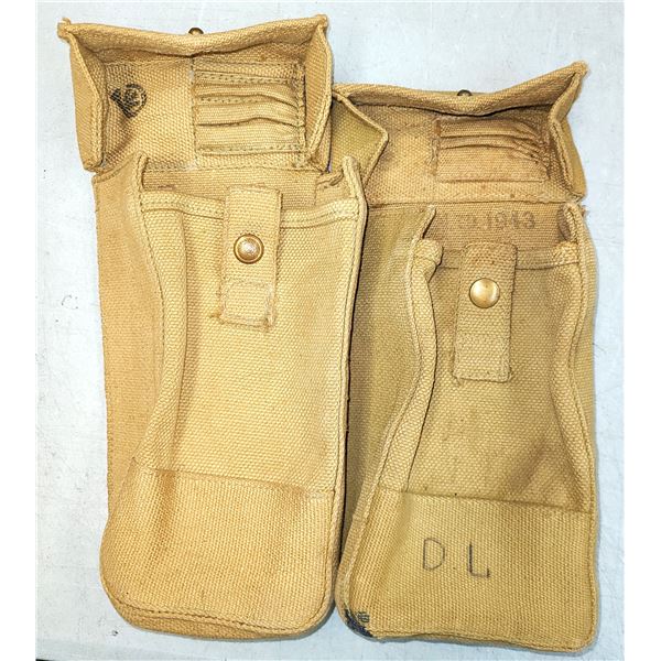 Bren Gun Magazine Pouch x 2 Machine gun from WW2 Unissued.