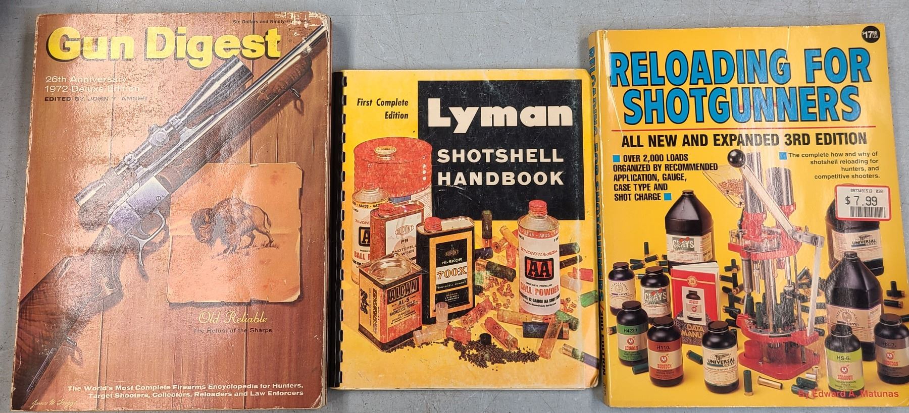 Lyman Shotgun Reloading Books x 2 Plus Gun Digest 1972