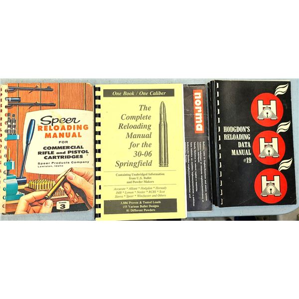 30-06 Reloading Manual + Speer & Hodgdon Reloading Books