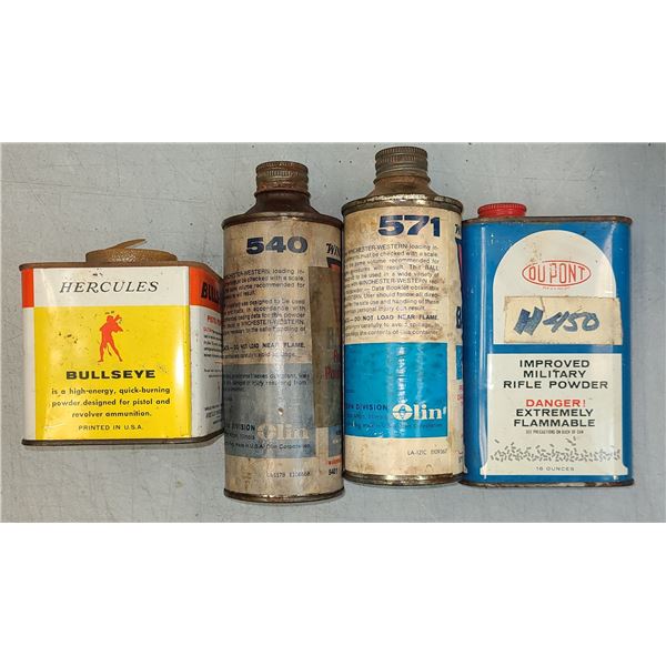 Powder Lot - 4 lbs Older Tins of Powder as Listed