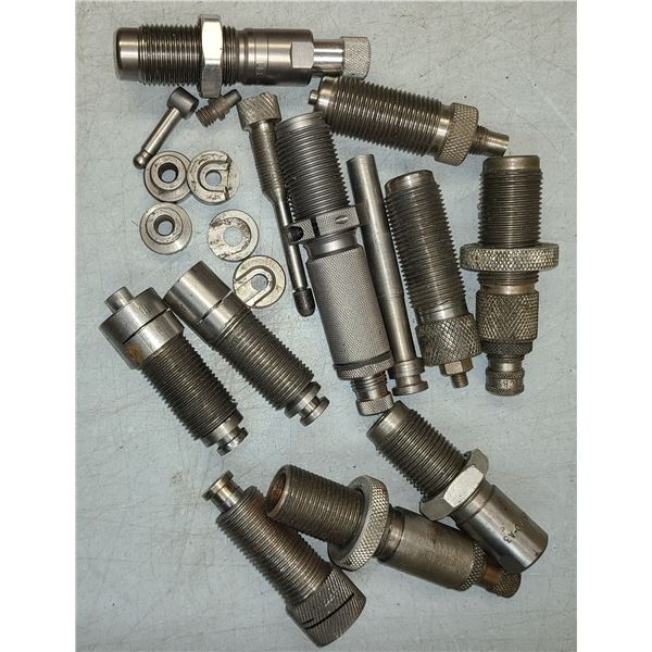 Reloading Die Lot - Mized lot unmarked + Shellholders - As Shown