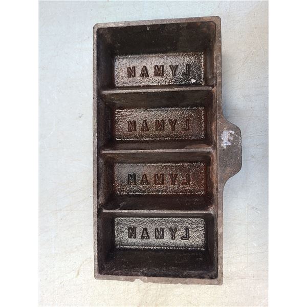 Lyman Lead Ingot Mold - Casting Blaock - 6.5 x 3.25 Inch