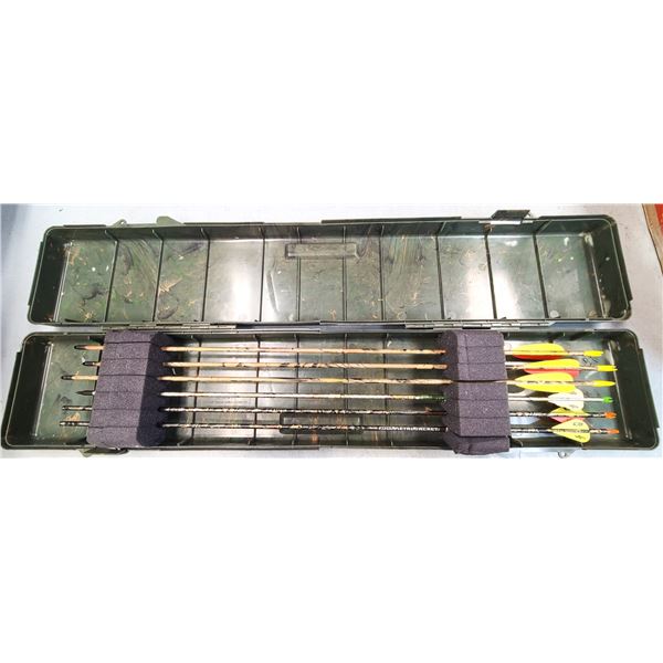 Arrow Case with 6 Arrows - MTM Case is 36 inches long