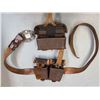 Image 5 : Plumber Buckle on Leather Belt c/w 3 Russian Ammo Pouches
