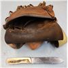 Image 3 : Leather Sling Bag c/w Knife attached - Handmade Thick Soft Leather