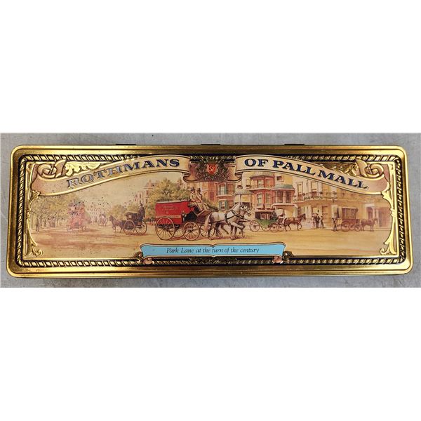 Rothmans Cigarette Tin - 12 x 4 x 2.5 inch Made in England Tin