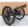 Image 3 : Cast Brass Canon on Metal Base Fireable - Civil War Era