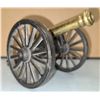 Image 4 : Cast Brass Canon on Metal Base Fireable - Civil War Era
