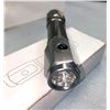 Image 1 : 8 LED Flashlight Silver Steel Case - with Glass Break - NEW