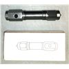 Image 2 : 8 LED Flashlight Silver Steel Case - with Glass Break - NEW