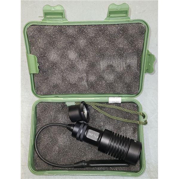 Police Ordnance PTL250 Weapon Flashlight c/w Case & Remote Switch