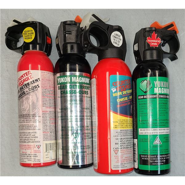 Bear Spray - 4 Cans of Expired Spray