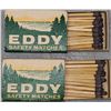Image 1 : Eddy Vintage Wooden Matches x 2 Boxes
