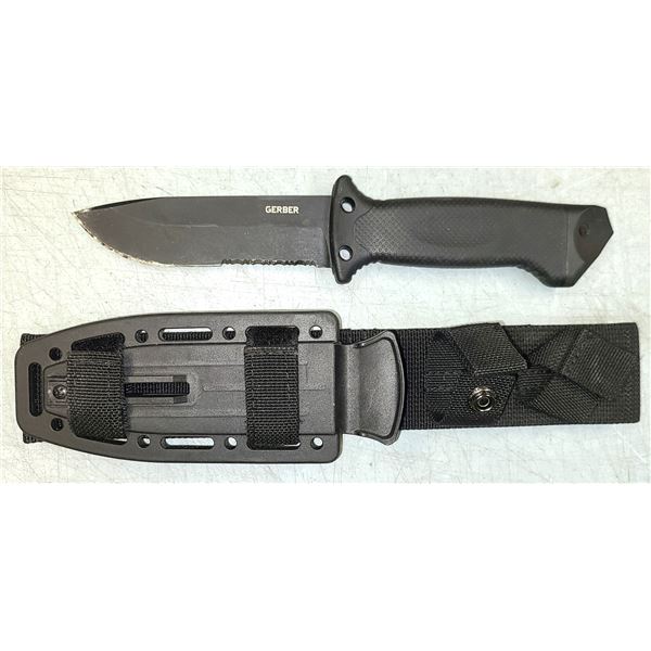 Gerber Heavy Military Fixed Blade Knife - Made in USA - NEW