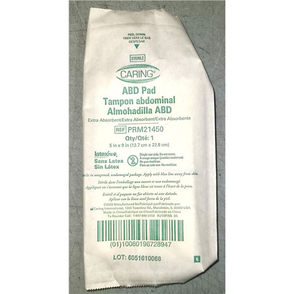 ABD Abdominal Wound Dressing Pad x +/- 50 Pads