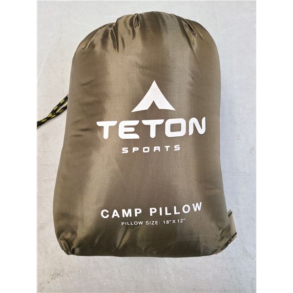 Teton Camp Pillow - NEW - 18 x 12 in Compression Sack.