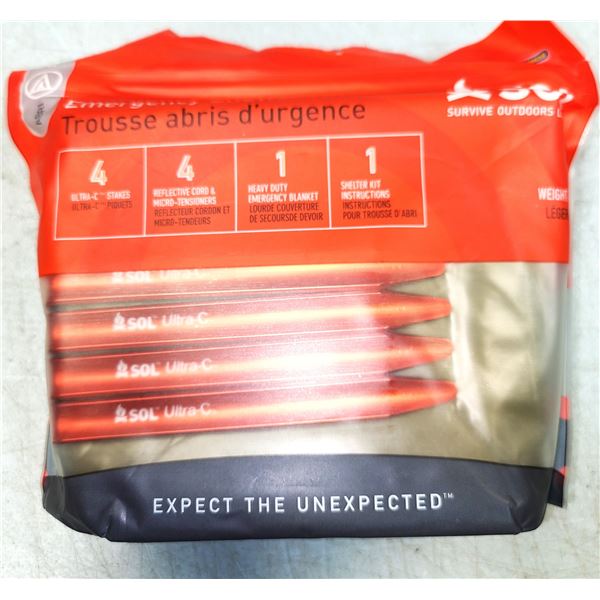 SOL Emergency Shelter Kit with Blanket - NEW