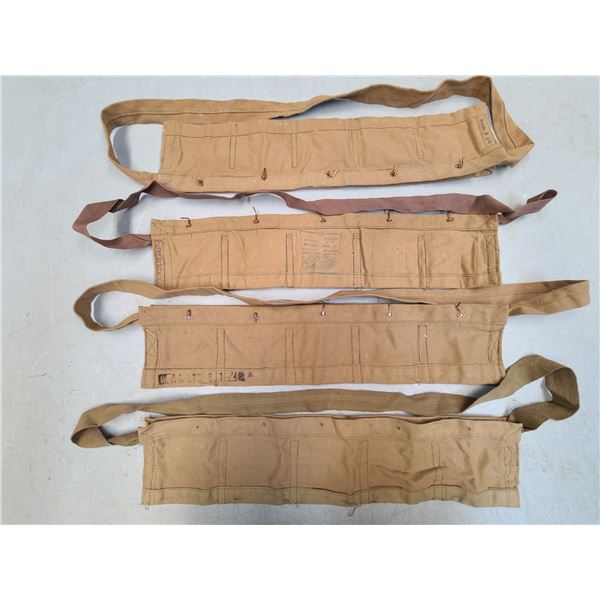 Bandolier x 4 - US Military 556 Nato Magazine Carriers