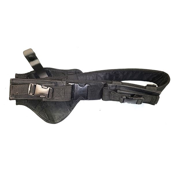 Duty Belt c/w Holster and 2 Magazine Pouches.As Shown