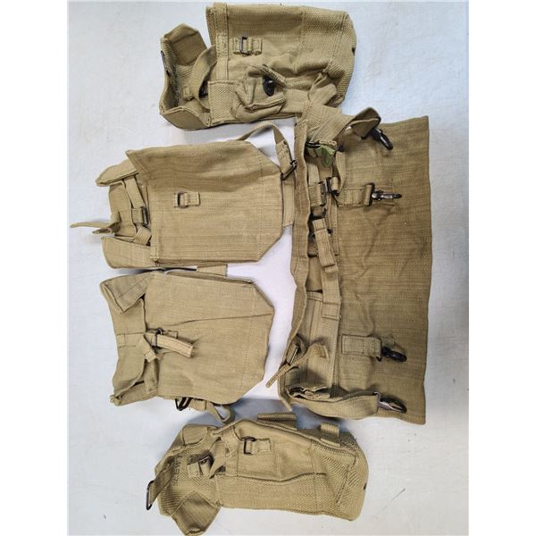 British Military Large Lot Webbing Bags etc as Shown