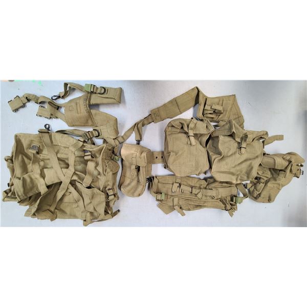 British Military Load Bearing Harness & Belt with Full Set Pouches PLUS