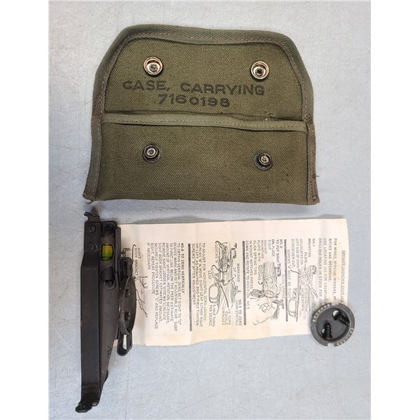 Mi Garand Grenade Sight in Canvas Pouch - Unissued