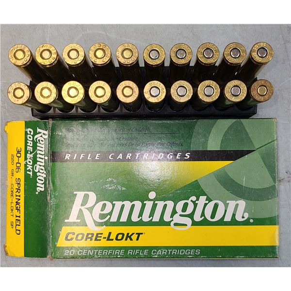 30-06 Springfield Remington Core Lokt 220 gr Soft Point - 20 rds