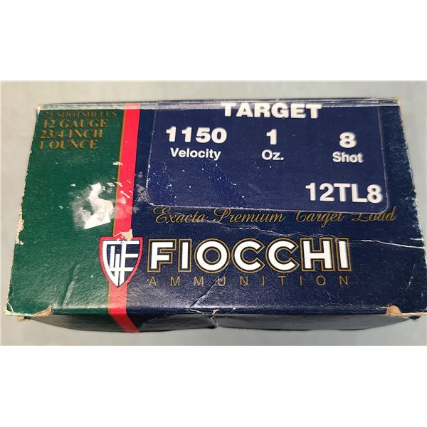 12 ga Shotgun Fiocchi Target Load No 8 - 25 rds