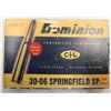 Image 1 : 30-06 Springfield Dominion 220 gr Soft Point - 16 Vintage Rds