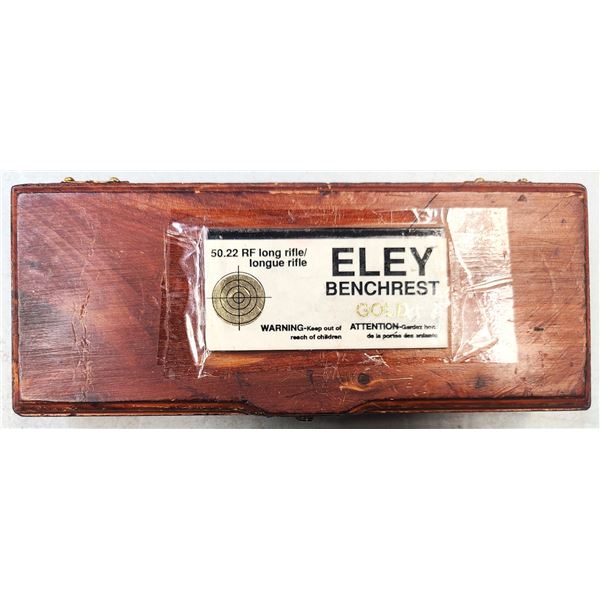 22 lr Eley Benchrest Gold in Wood Case - 60 rds