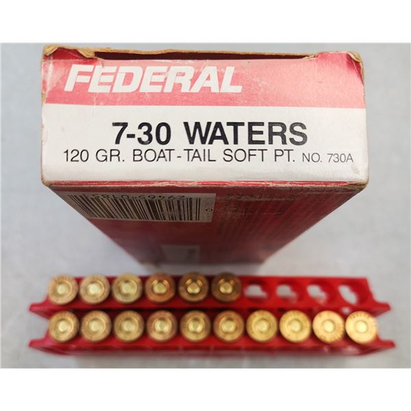 7-30 Waters Federal Hi-Power 120 gr Soft Point - 16 rds