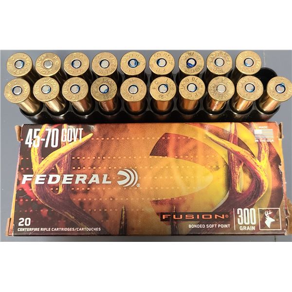 45-70 Govt Federal Fusion 300 gr Bonded Soft Point - 19 rds