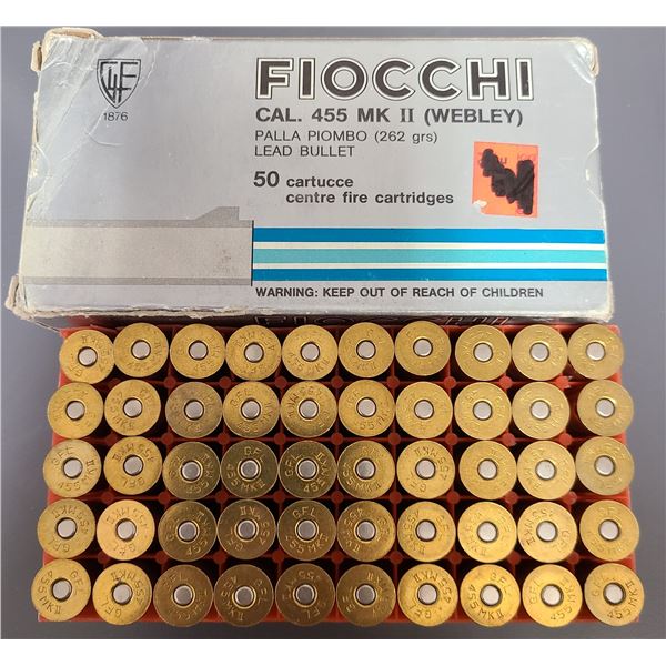 455 Mk 11 Webley Fiocchi 262 gr - 50 rds