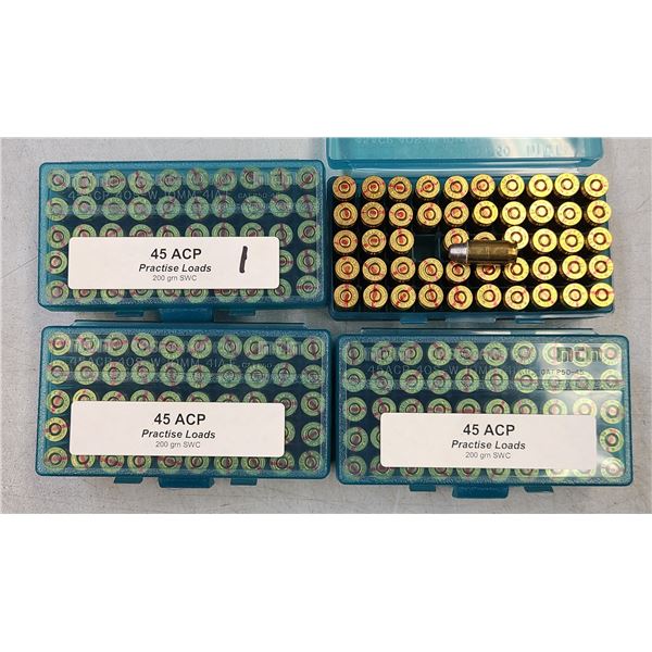 45 ACP 200 gr SWC Practise Loads - 200 rds RELOAD