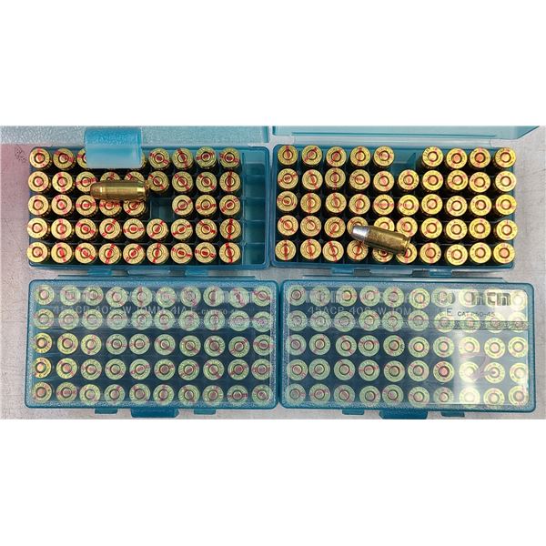 45 ACP 200 gr SWC 150 rds + 45 rds Montana Gold Hollow Point 230 gr RELOAD