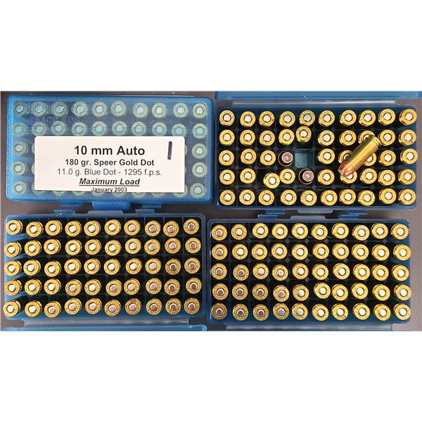 10 mm Auto 180 gr Speer Gold Dot RELOAD - 200 rds