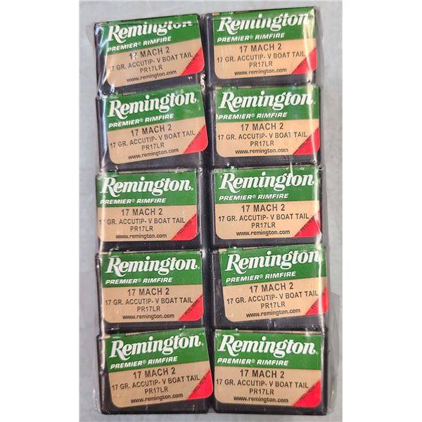 17 Mach 2 Remington 17 gr Accutip V-Boat Tail - 500 rds