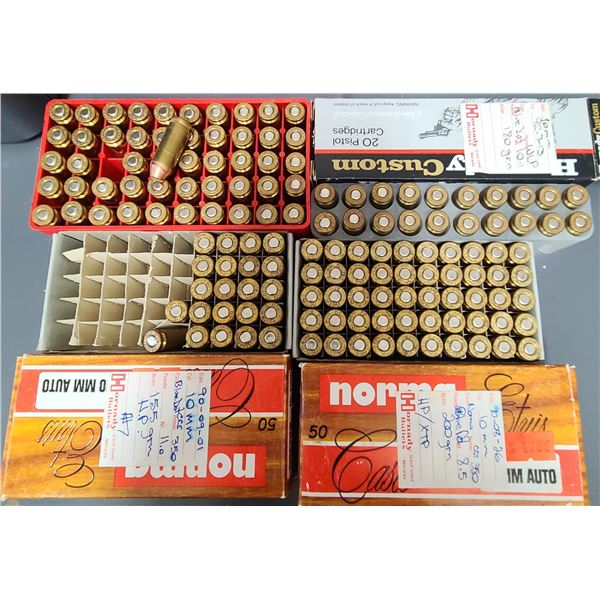 10 mm Auto Mixed Lot RELOAD as noted Below - 142 rds