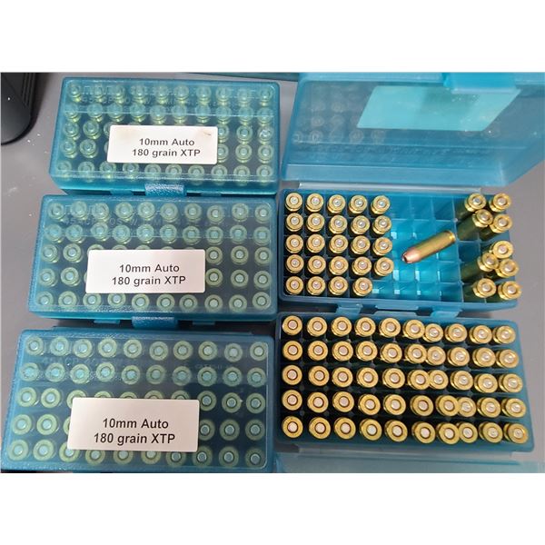 10 mm Auto 180 gr Hollow Point XTP RELOAD - 188 rds + 42 Brass