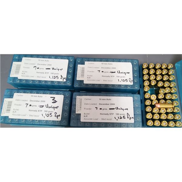 10 mm Auto 180 gr Hollow Point XTP RELOAD - 250 rds