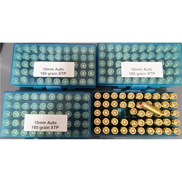 10 mm Auto 180 gr Hollow Point XTP RELOAD - 200 rds