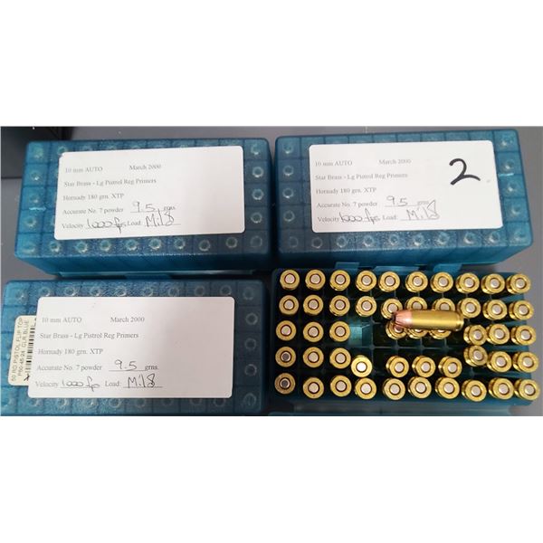 10 mm Auto 180 gr Hollow Point XTP RELOAD - 200 rds