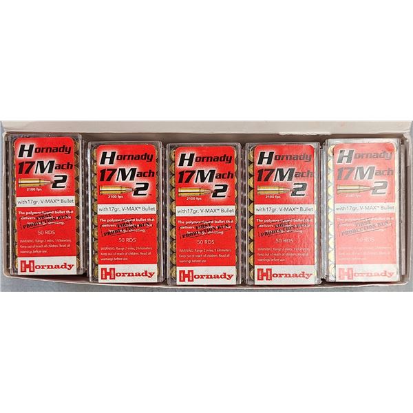 17 Mach 2 Hornady 17 gr V-Max Bullet - 500 rds