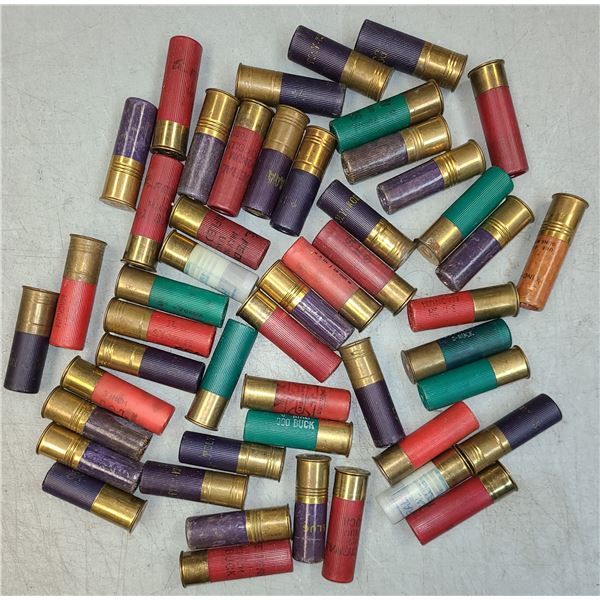 12 ga Shotgun Shells Mixed Brands 50 rds 00 Buck / Slugs