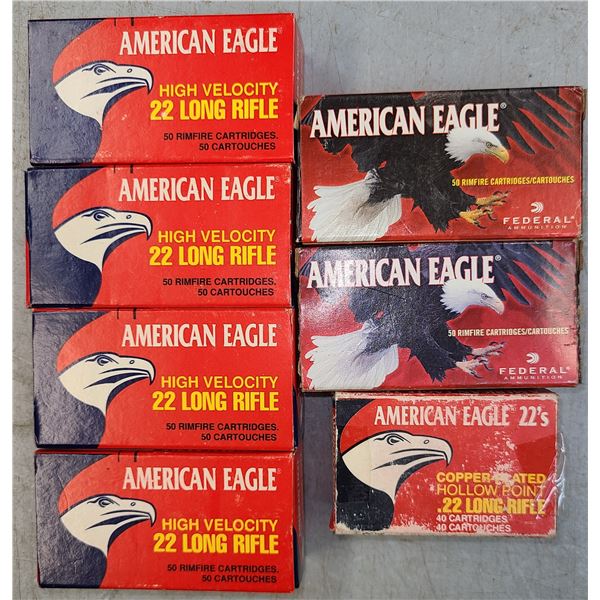 22 cal American Eagle Mixed Lot - See Picture - +/- 350 rds