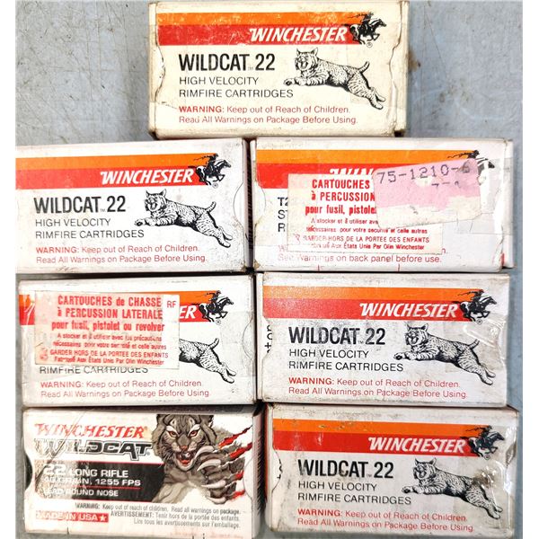 22 cal Winchester Wildcat Lot - see Picture - +/- 350 rds